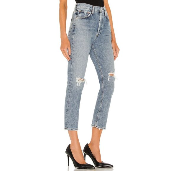Agolde Riley High Rise Straight Crop-sz 26 - Picture 2 of 10